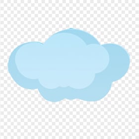 HD Cartoon Blue Cloud Icon Transparent PNG
