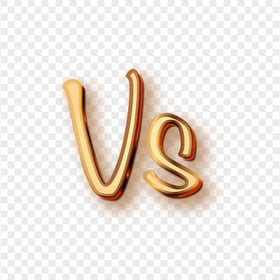 PNG Yellow Gold Versus Vs Text Sign Word