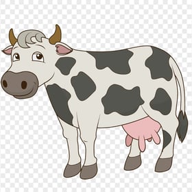 HD Dairy Cartoon Cow PNG