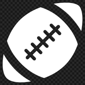 FREE White Rugby Ball Icon PNG