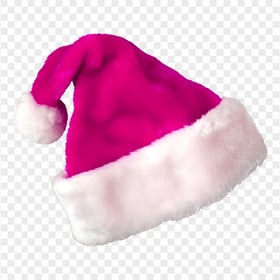 HD Pink Christmas Real Santa Claus Hat PNG
