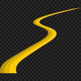 HD Yellow Curved Curve Line PNG
