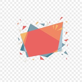 HD Vector Flat One Piece Of Confetti PNG