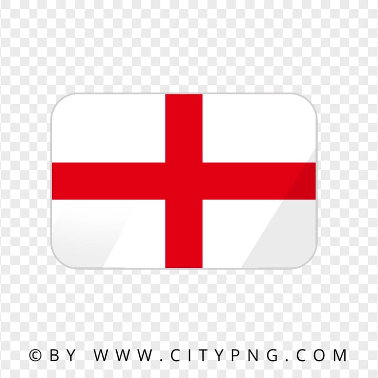 HD England Flag Icon Transparent Background