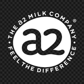 HD A2 Milk White Logo PNG