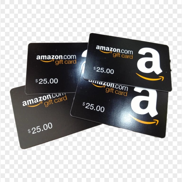 Physical 25$ Amazon Gift Cards