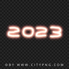 Sparkler 2023 Fireworks Text Date HD PNG