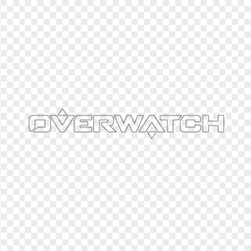 Black Outline Overwatch Text Logo Without Symbol