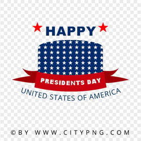 United States Happy Presidents Day Vector Design PNG
