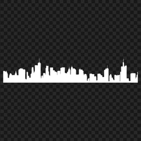Urban Building White City Skyline Silhouette HD PNG