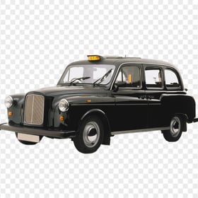 TX4 Classic London Taxi Cab Transparent Background
