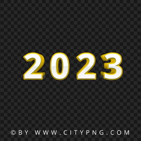 PNG 2023 Yellow & White 3D Text Logo