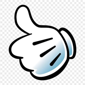 Mickey Mouse White Glove Hand Thumbs Up Image PNG