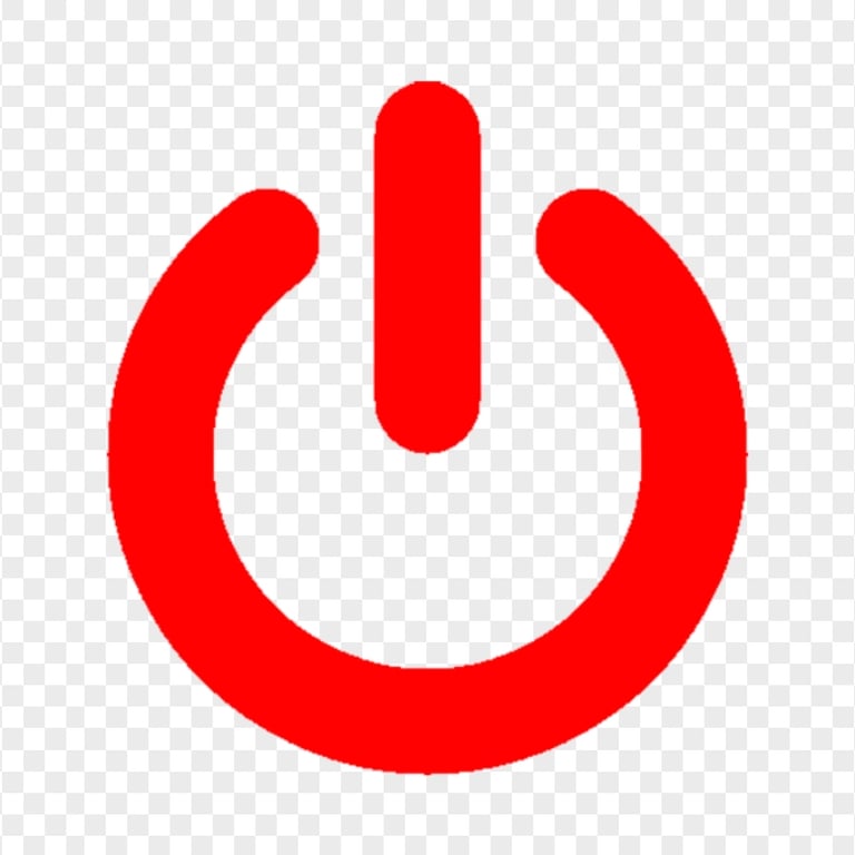 Download Power On Off White Button Icon PNG | Citypng