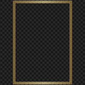 HD Golden Gold Border Frame Transparent PNG