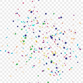 HD Colorful Confetti Birthday Party Decoration PNG