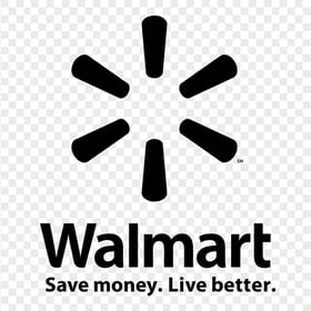Walmart Black Logo Transparent PNG