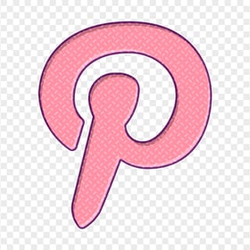 Cute Pink P Letter Pinterest Symbol Logo Icon