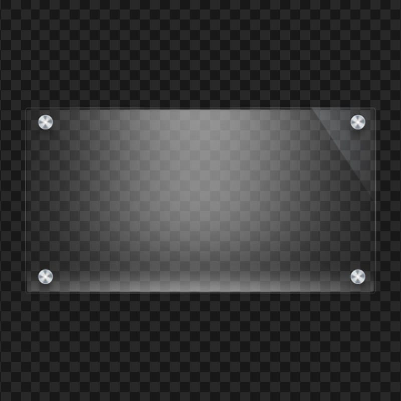 HD Blank Glass Panel Transparent Background