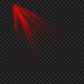 Red Ray Light Transparent Background