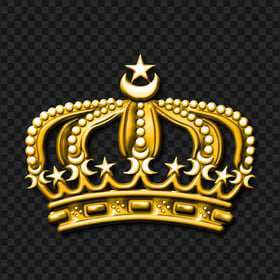 King Crown Gold Logo PNG