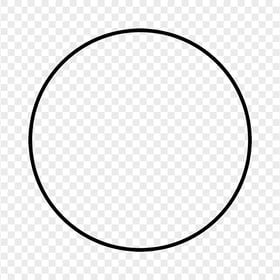 Black Outline Circle PNG