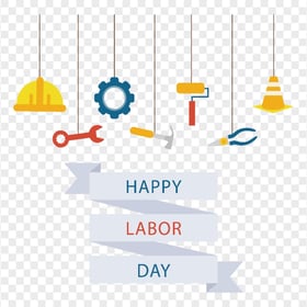 Flat Clipart Happy Labor Day Workers