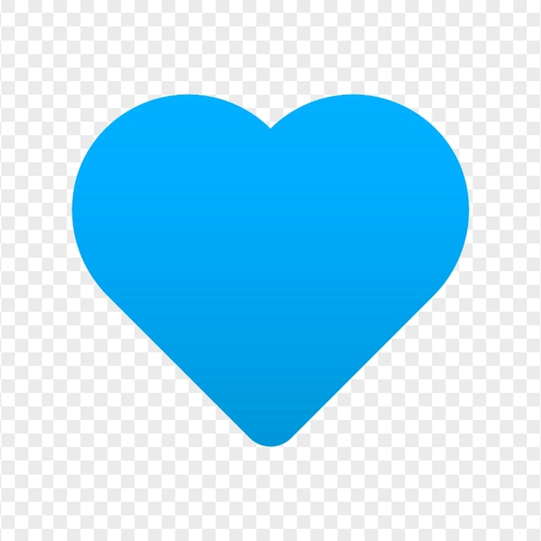 Trust Blue Heart Shape Transparent Background