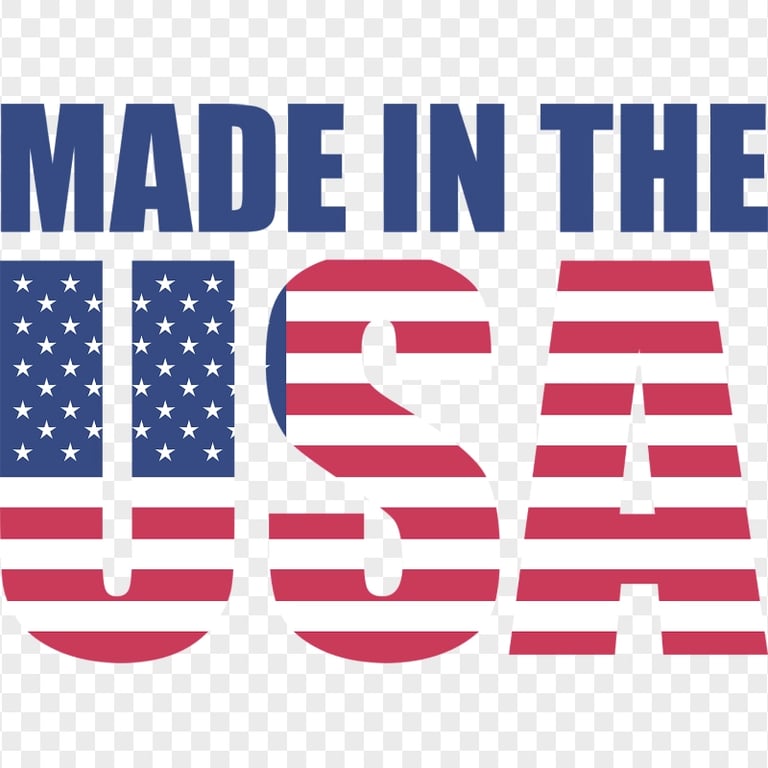 HD Made in USA United States Logo Sign PNG