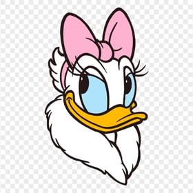 Cute Face Daisy Duck Disney Character PNG