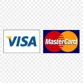 MasterCard & Visa Cards Logos Icons