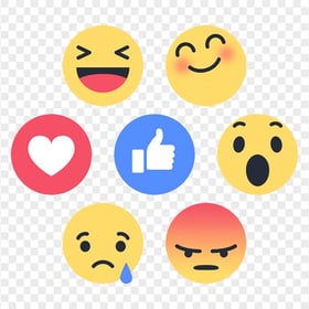 Group Of Facebook Fb Social Media Emoji React