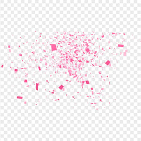 Pink Confetti Party Christmas PNG Image