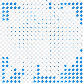 Blue Polka Halftone Dots Stars Transparent PNG