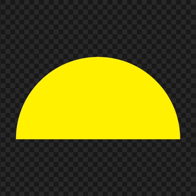 PNG Yellow Half Semi Circle Citypng