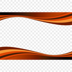HD PNG Abstract Curved Lines Orange Borders Frame