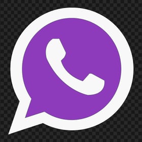 HD Purple & White Wa Whatsapp Logo Icon PNG