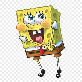 HD Happy SpongeBob Cartoon Character PNG