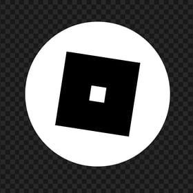 HD Roblox Circular White & Black Symbol Sign Icon Logo PNG