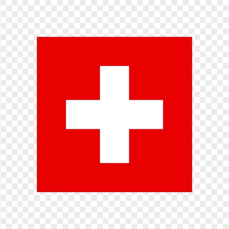 HD Square Swiss Flag Transparent PNG