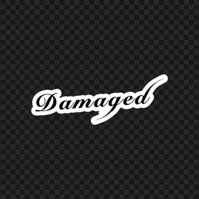 Joker Damaged Black Text High Resolution Stickers