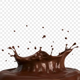 HD Chocolate Melted Splash PNG