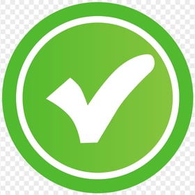 HD Circle Green Tick Mark Symbol Icon PNG