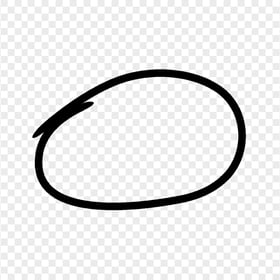 Marker Sketch Black Circle PNG