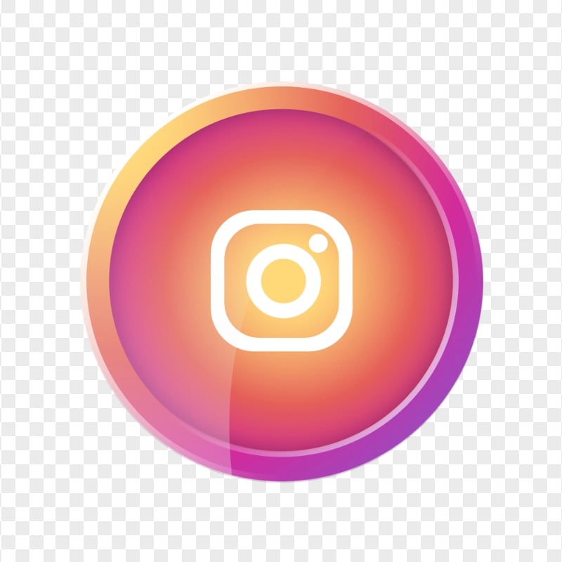 Cute Round Instagram Logo Icon