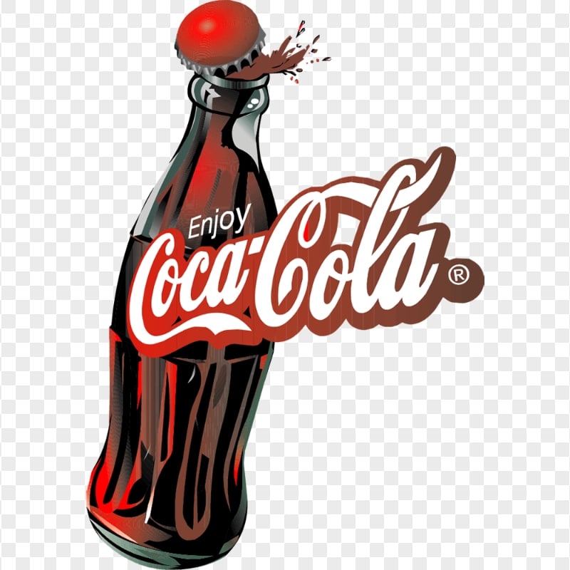HD Vector Coca Cola Bottle With Logo PNG