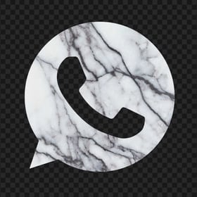 HD White Marble Aesthetic Wa Whatsapp Logo Icon PNG