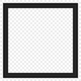 Black Wood Square Frame HD PNG