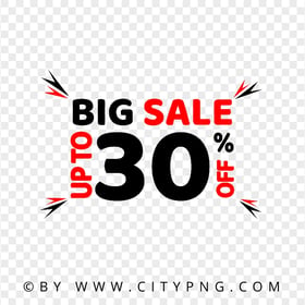 FREE Discount Big Sale Up To 30 Percent PNG