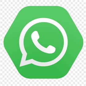 HD Hexagonal Flat Green Whatsapp Icon PNG